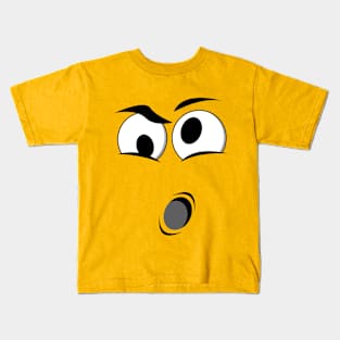 Funny Face Oh Kids T-Shirt